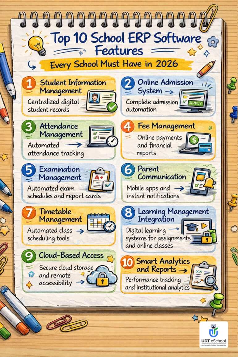 Top 10 School ERP Software Features - UDT eSchool