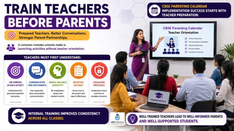 Train Teachers Before Parents to Implement CBSE Parenting Calendar