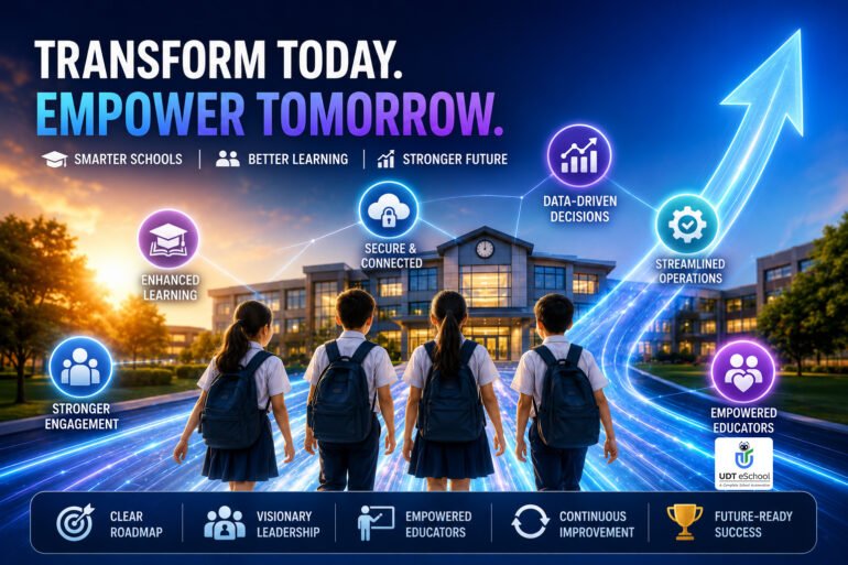 Transform Today Empower Tomorrow With Digital Transformation Roadmap For Schools